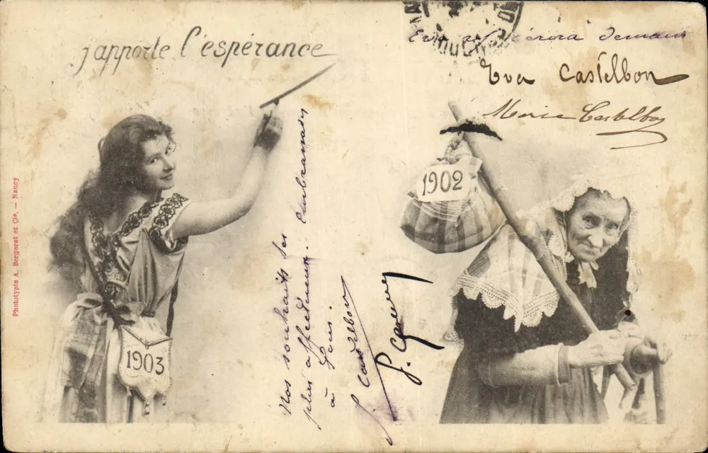 Ich bringe Hoffnung — 1903 — Phototypie A. Bougnet et Cie, Nancy - Vorderseite