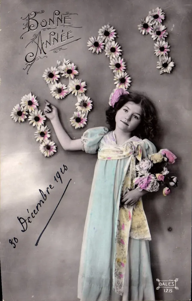 Mädchen in blauer Kleidung — 1910 — DALES 128 - Vorderseite