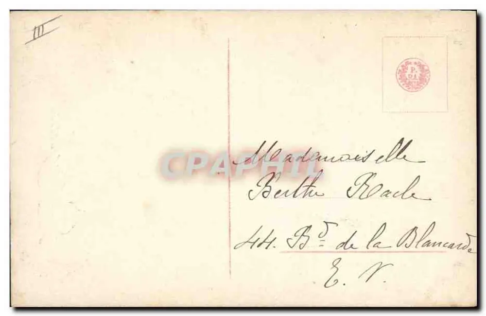 Frau mit Champagnerflasche — Jahr 1917 — unbekannter Verleger, Nr. 16 - Rückseite