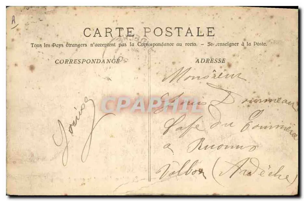 Stierkampf — Puntillero gibt den Todesstoß — Phototypie E. Lacour Marseille - Rückseite