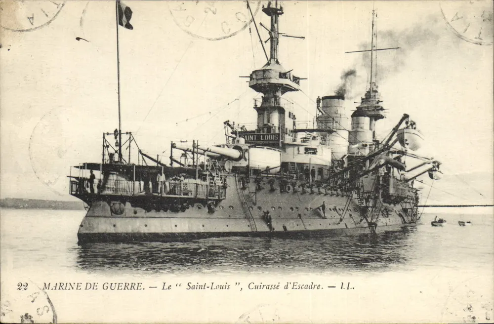 Der "Saint-Louis" — Schlachtschiff der Flotte — Kriegsmarine - Vorderseite