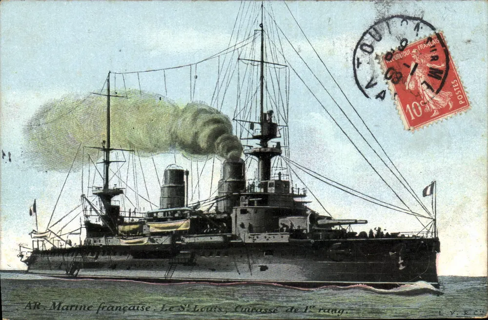Marine française. Le St-Louis, Schlachtschiff erster Klasse — Verlag L.V. K.24 - Vorderseite