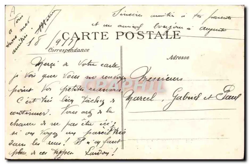 Tourville — Schule für Schießübungen — Verlag E.P.D. n°774 - Rückseite
