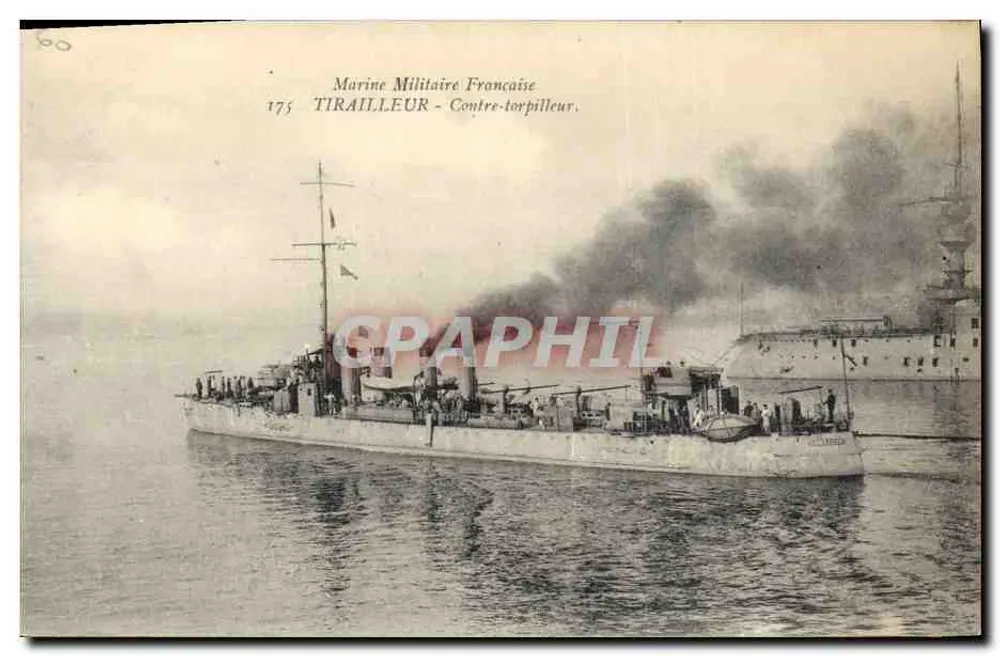 Tirailleur — Torpedoboot — Französische Marine — Verleger: Établissements Dimpressions, Bar-Toulon - Vorderseite