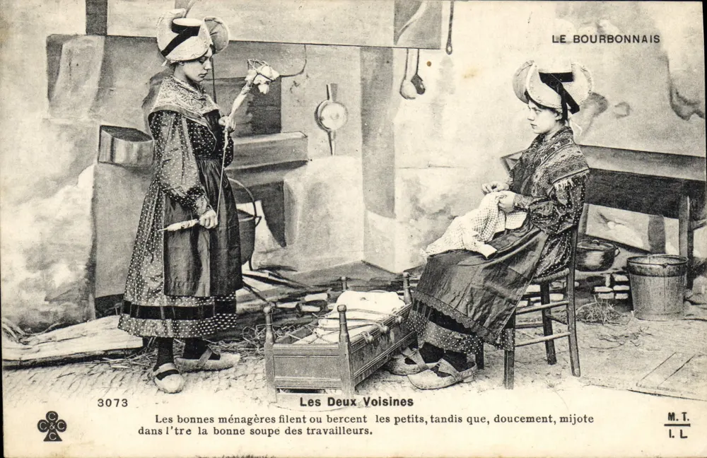 Les Deux Voisines — Le Bourbonnais — M.T. n°3073 - Vorderseite