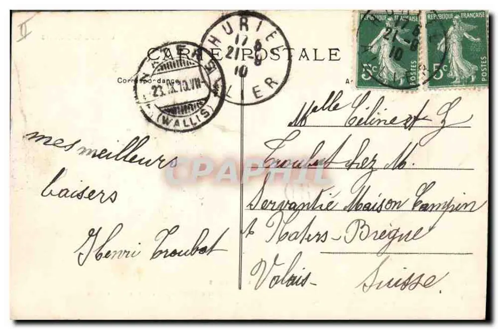 Les Deux Voisines — Le Bourbonnais — M.T. n°3073 - Rückseite