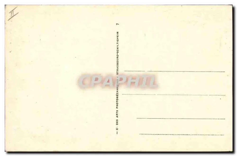 La Dentellière d'Espaly — Le Puy — LL 69 — éditeur C. des Arts Photomécaniques, Strasbourg-Schiltigheim - Verso