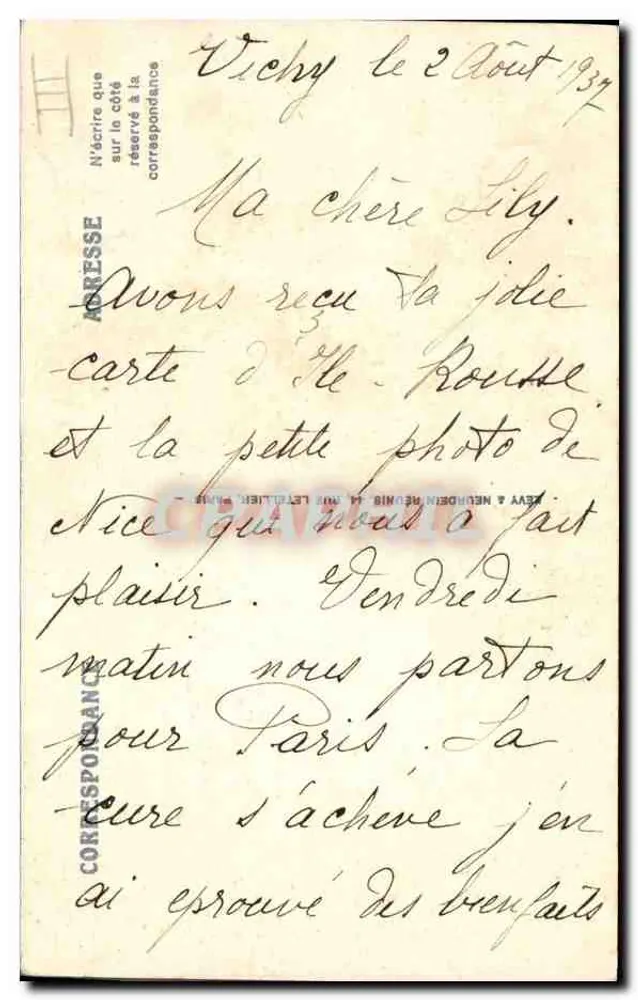 Auvergne — Uma Fiação — LL, n°49 - Verso