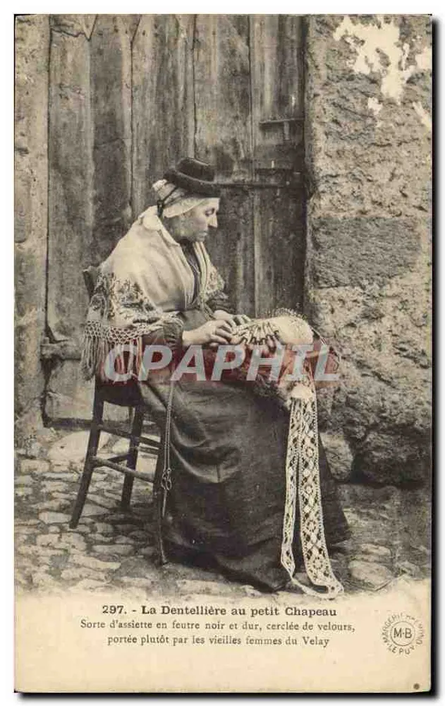Die Strickmacherin mit dem kleinen Hut — Velay — M.B. n°297 - Vorderseite
