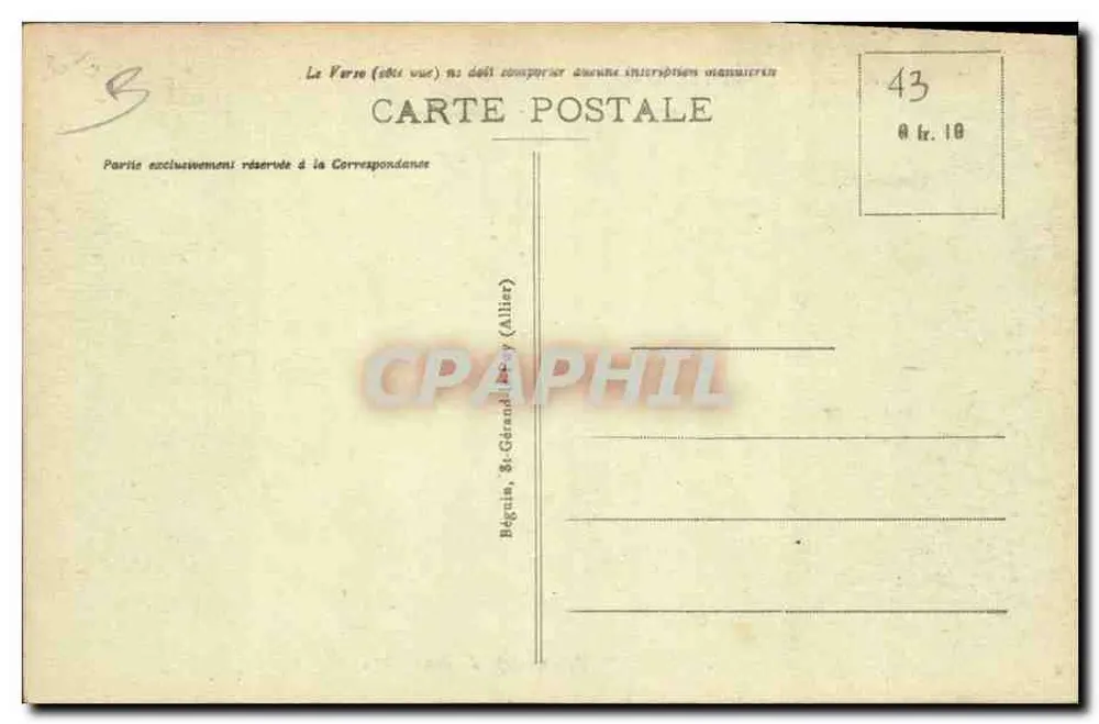 Das pittoreske Velay — Le Puy. Gruppe von Strickmädchen — Ideal, Nr. 238 - Rückseite