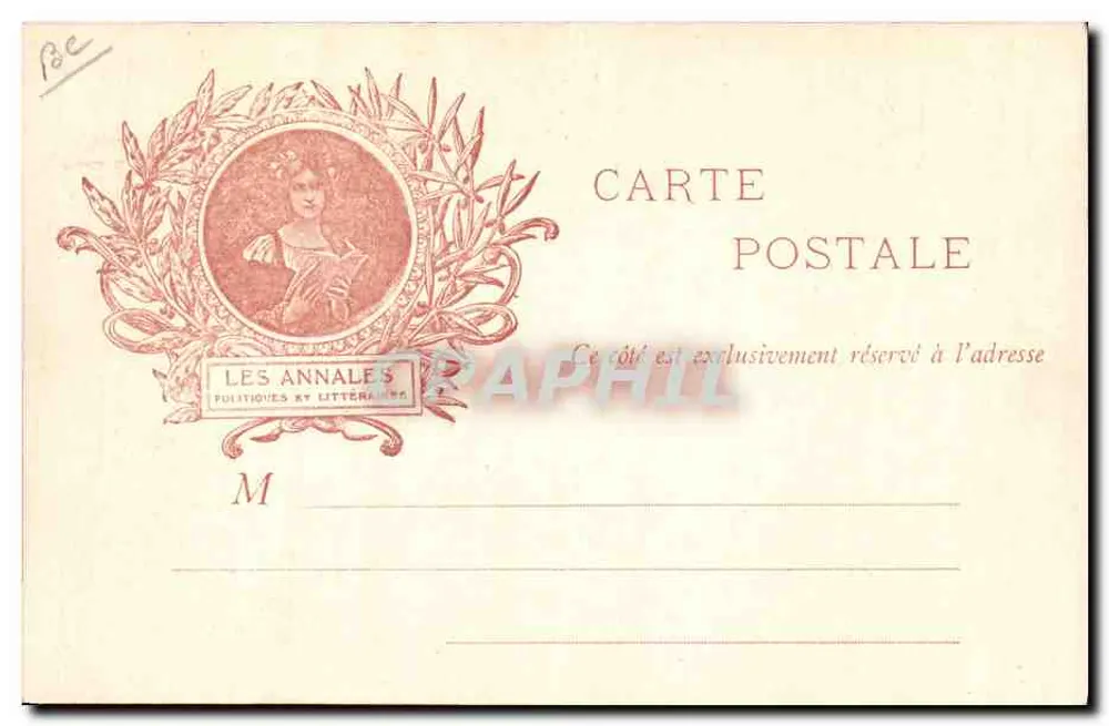 Anatole France — Escritor francês — Les Annales Politiques et Littéraires - Verso