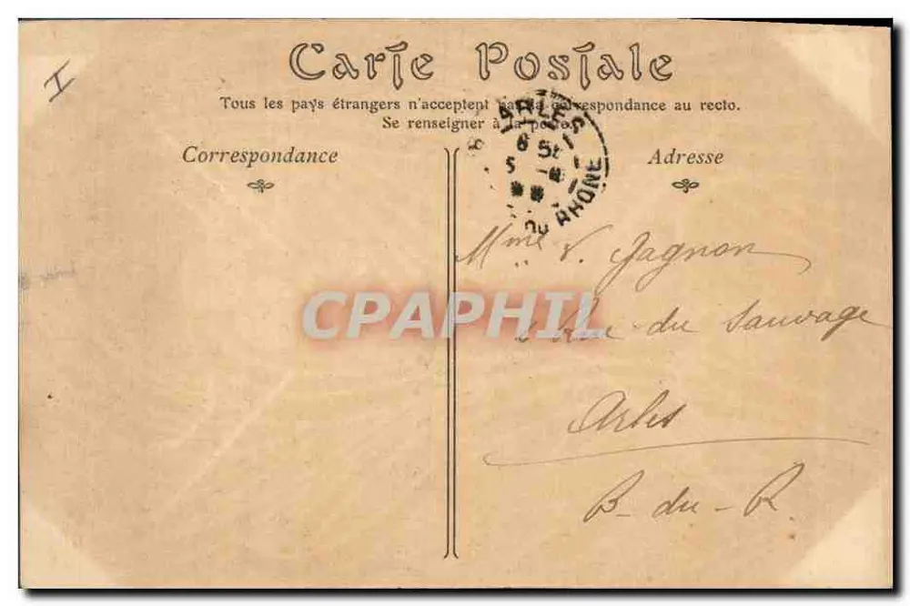 Lamartine — retrato e biografia — ND Phot, n° 371 - Verso