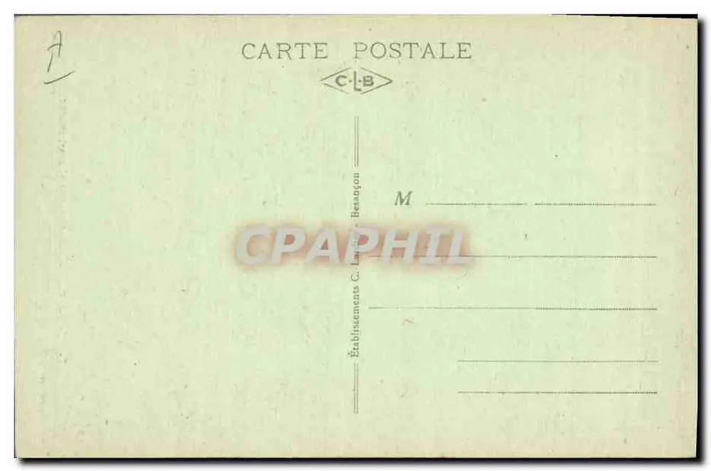 J.-Henri Fabre beobachtet ein Insekt — Édition Paul-H. Fabre, Sérignan (Vaucluse) — n°7 - Rückseite