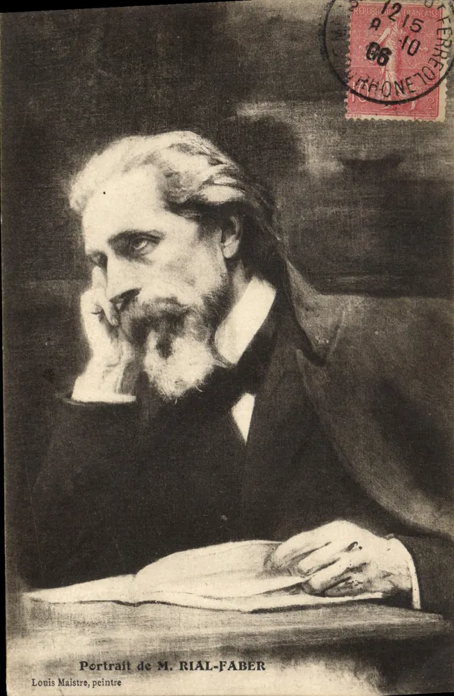 Retrato de M. RIAL-FABER — Louis Maistre, pintor — editor não visível - Frente