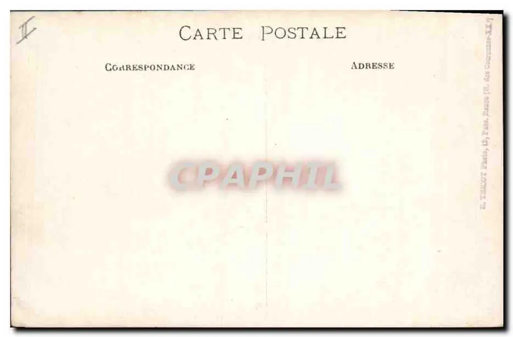 Zwei Kinder auf einem Pferd — Garten-Szene — E. TAILLOT Photo, 18, Rue des Cocusmes, Paris - Rückseite