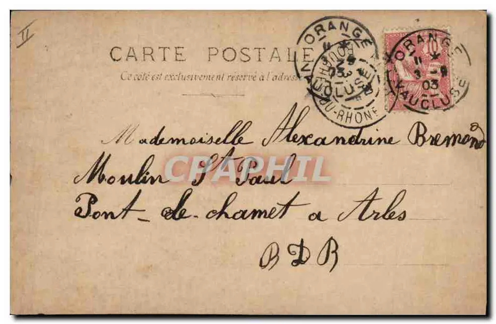 Mulher a cavalo — C. Barenne, Paris, série N°5 - Verso