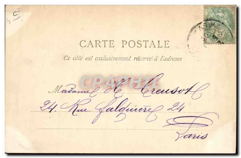 CAEN — Fossés Saint-Julien — E. Brechet, Caen, Dijon - Rückseite