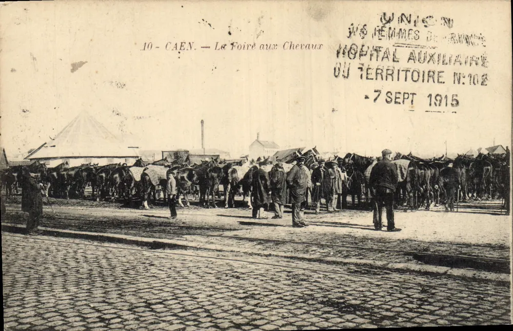 Caen — La Foire aux Chevaux — Union des Femmes de France, Hôpital Auxiliaire du Territoire N°102 - Vorderseite