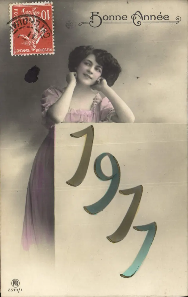 Junge Frau — Jahr 1917 — Verlag: 2514/1 - Vorderseite