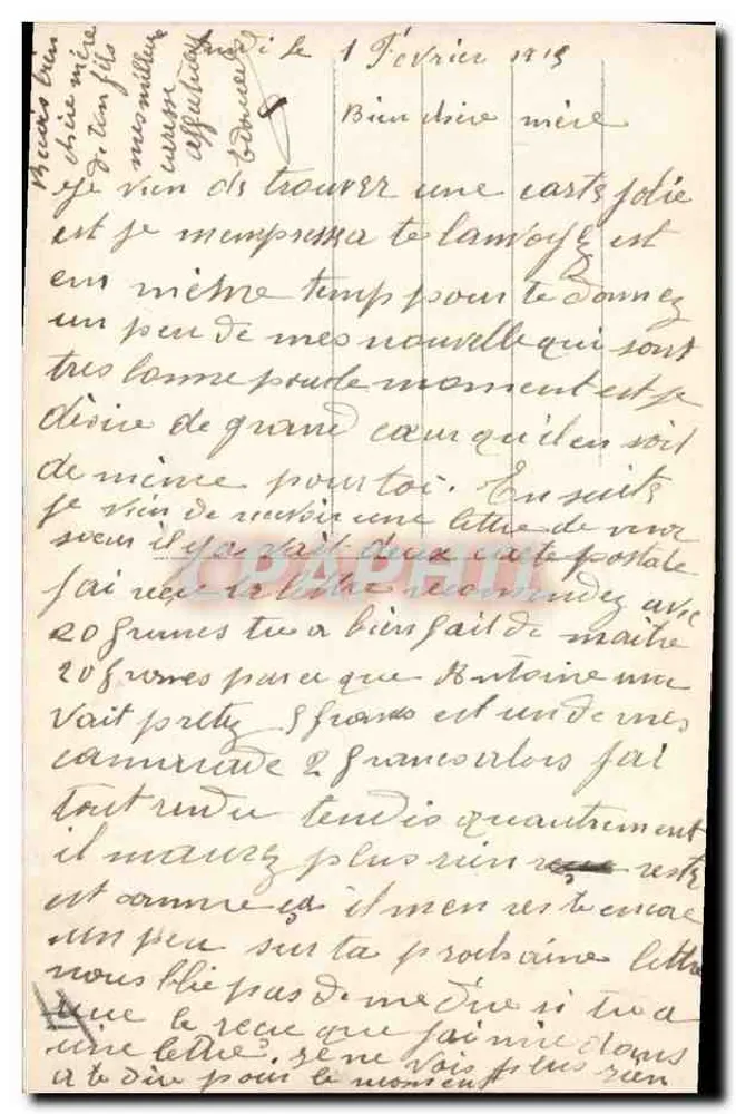 Krieg 1915 — Der triumphale Appell — n°22 - Rückseite