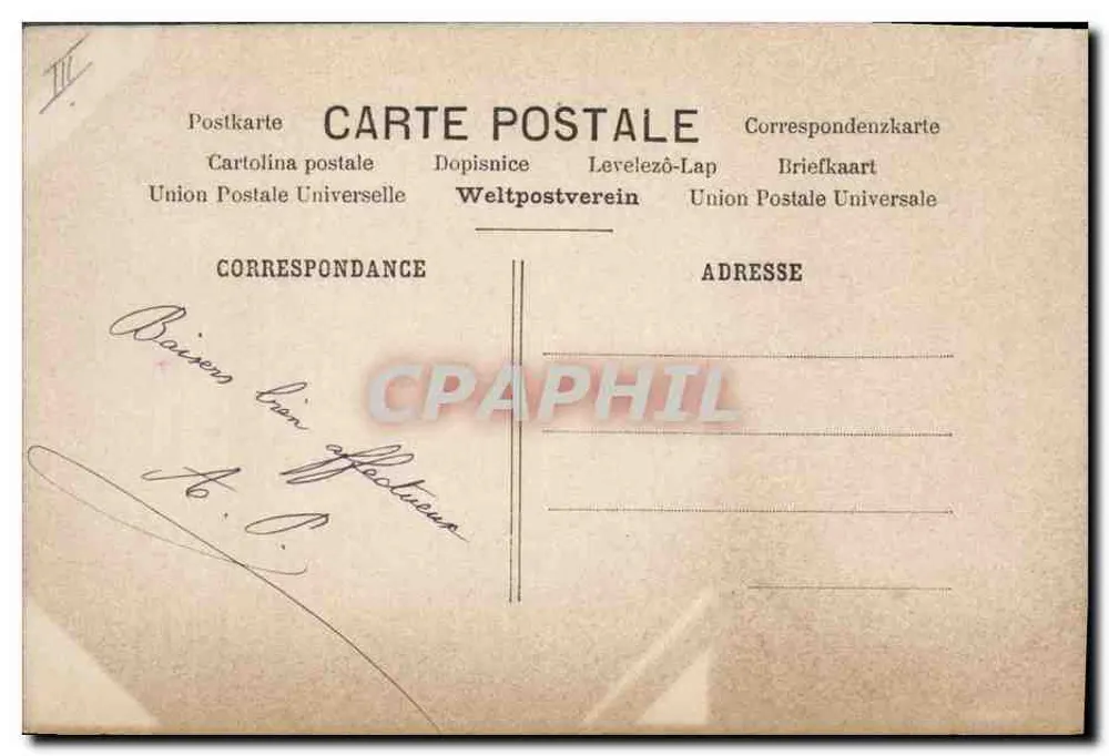 1908 — Beste Wünsche — Verlag: 2000 - Rückseite