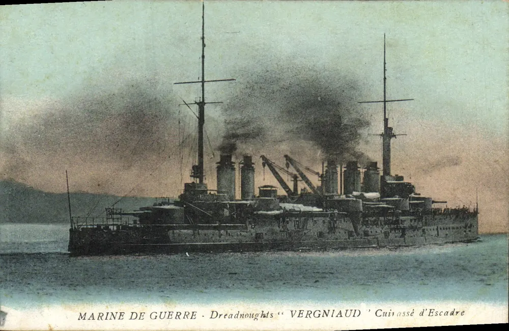 Dreadnought "Vergniaud" — Schlachtschiff — Kriegsmarine - Vorderseite