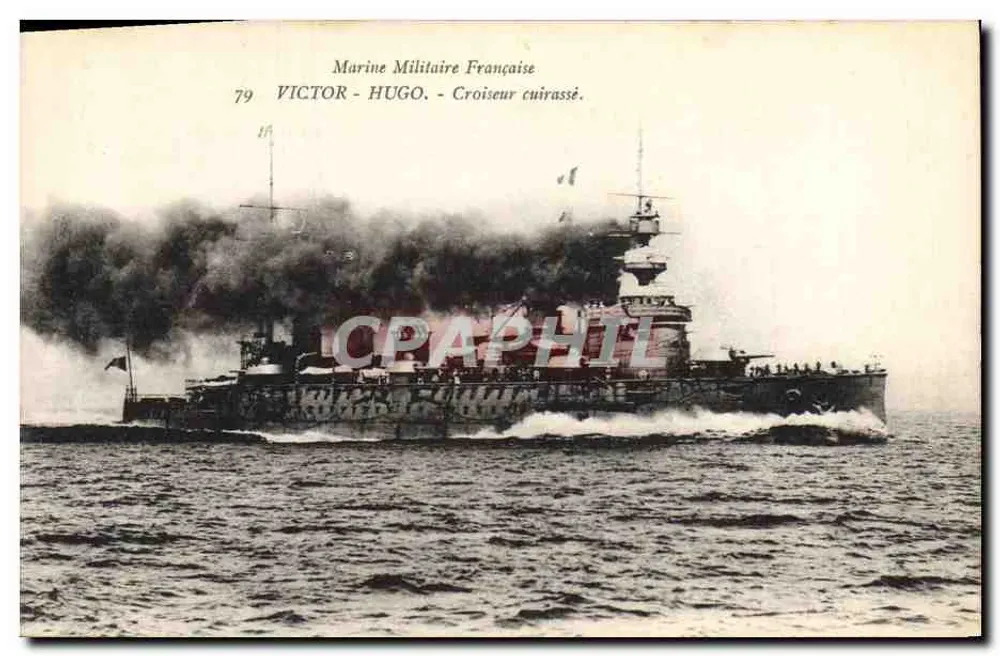 Panzerkreuzer Victor Hugo — Marine Militaire Française — Nr. 79 - Vorderseite