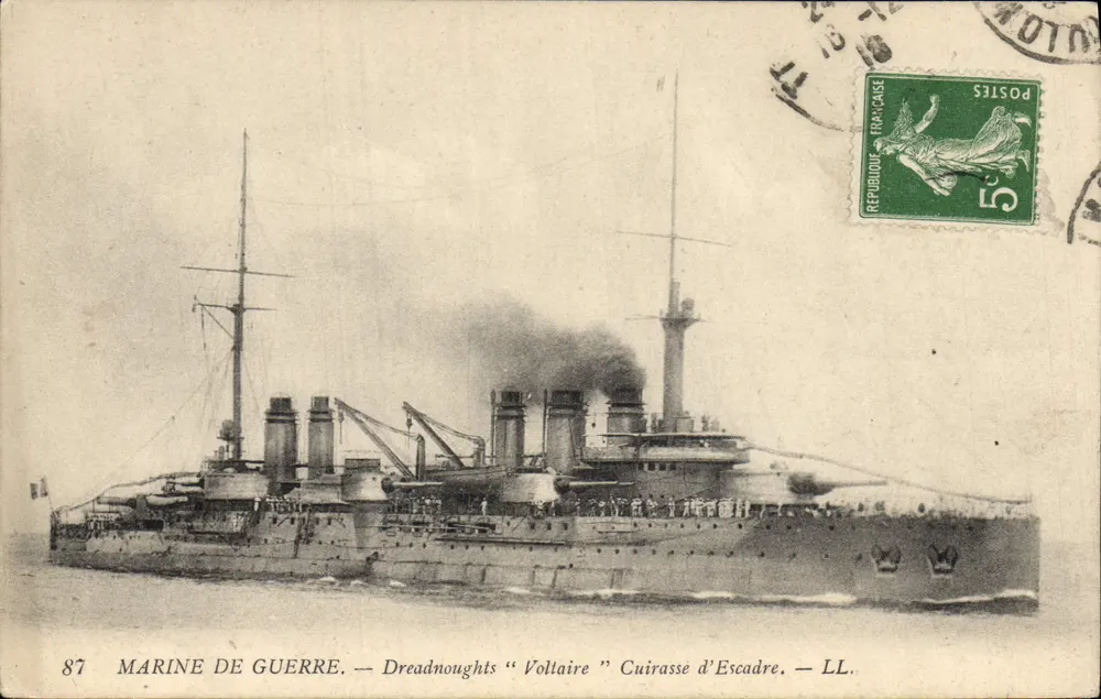 Dreadnought "Voltaire" — Schlachtschiff — Kriegsmarine — Nr. 87 - Vorderseite