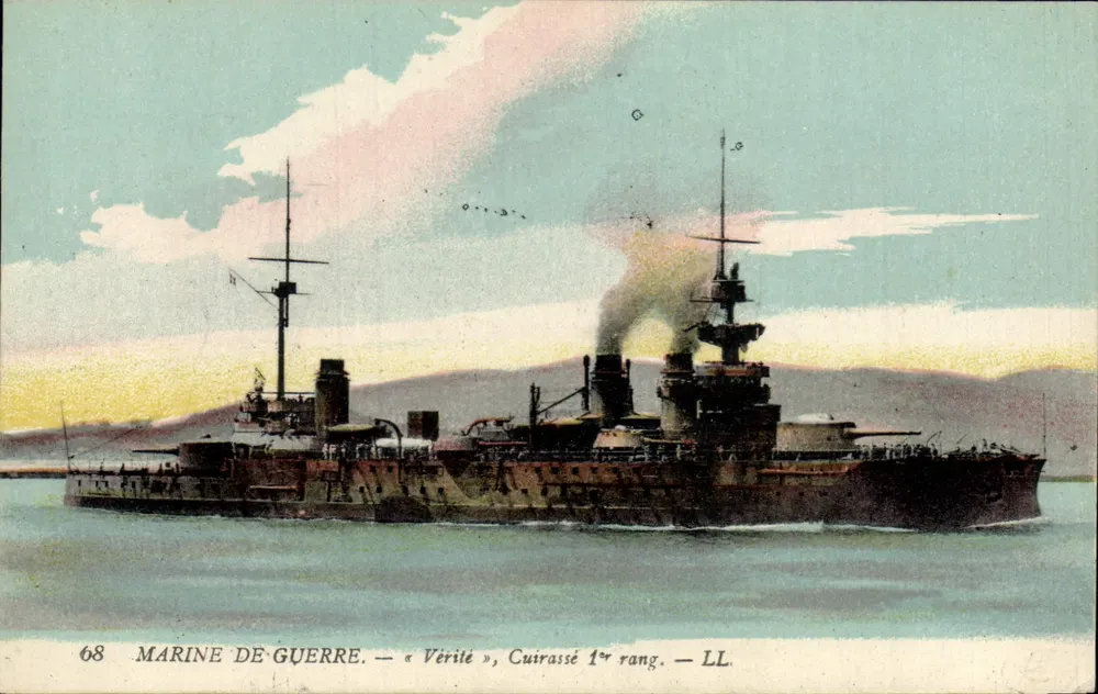 Kriegsschiff — « Vérité », Schlachtschiff erster Klasse — LL - Vorderseite