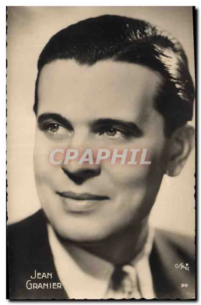 Jean Granier — retrato — Edições O.P. Paris - Frente
