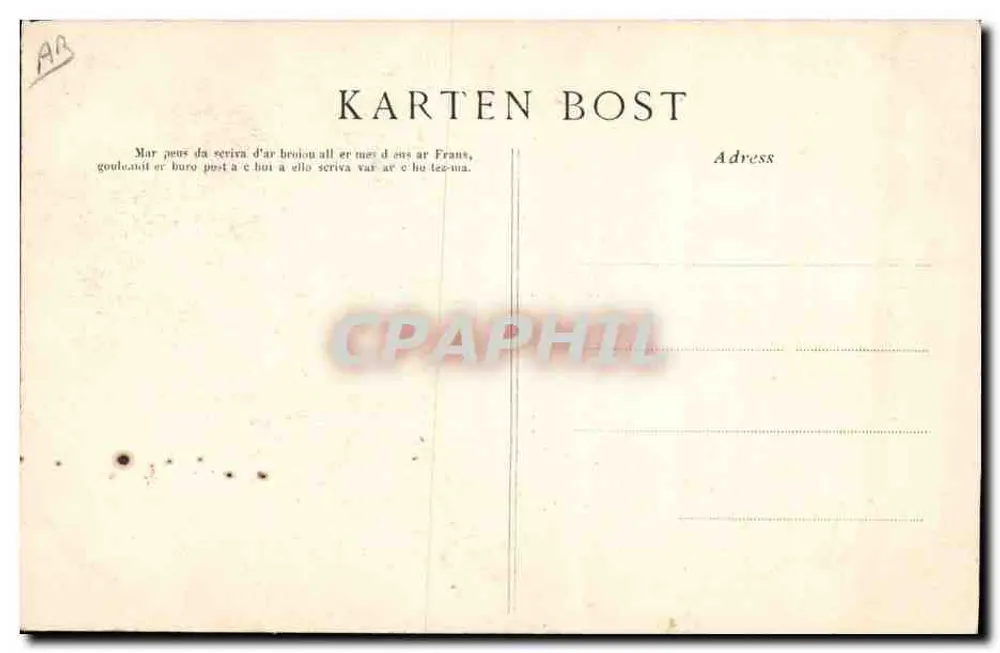 Um Tad Coz Breton — Estudo de cabeça — Coleção VILELAN, Quimper - Verso