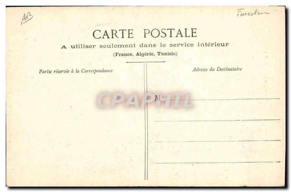 Mann und Frau aus dem Département Léon — Bretonische Kleidung — Sammlung E.H. — n°1386 - Rückseite