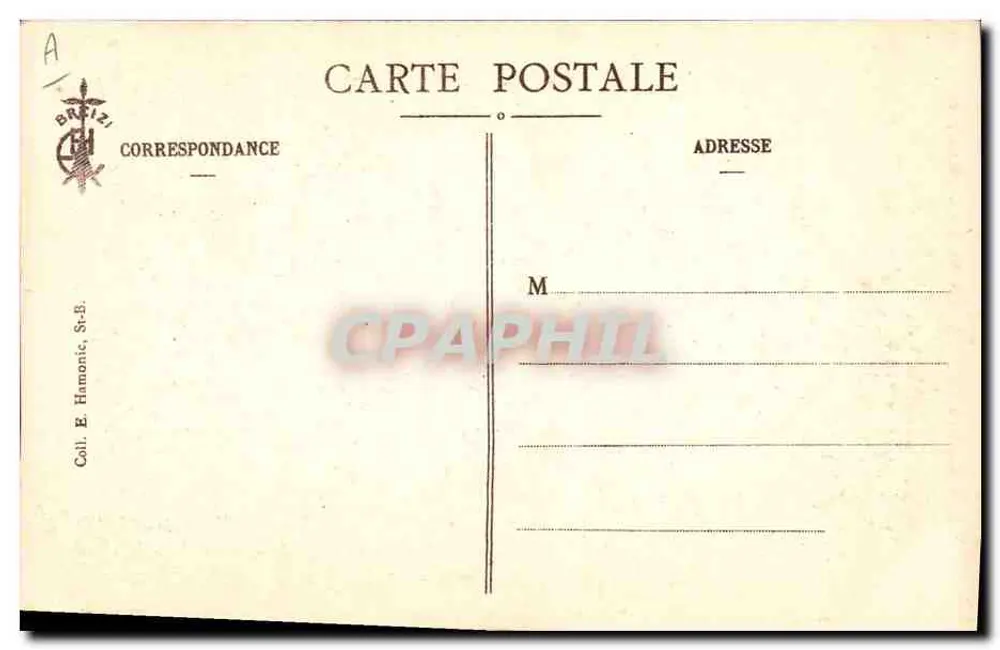 Spinnende Frau in La Quenouille (Châteaulin) — Nr. 2562 — Verlag Breizzi - Rückseite