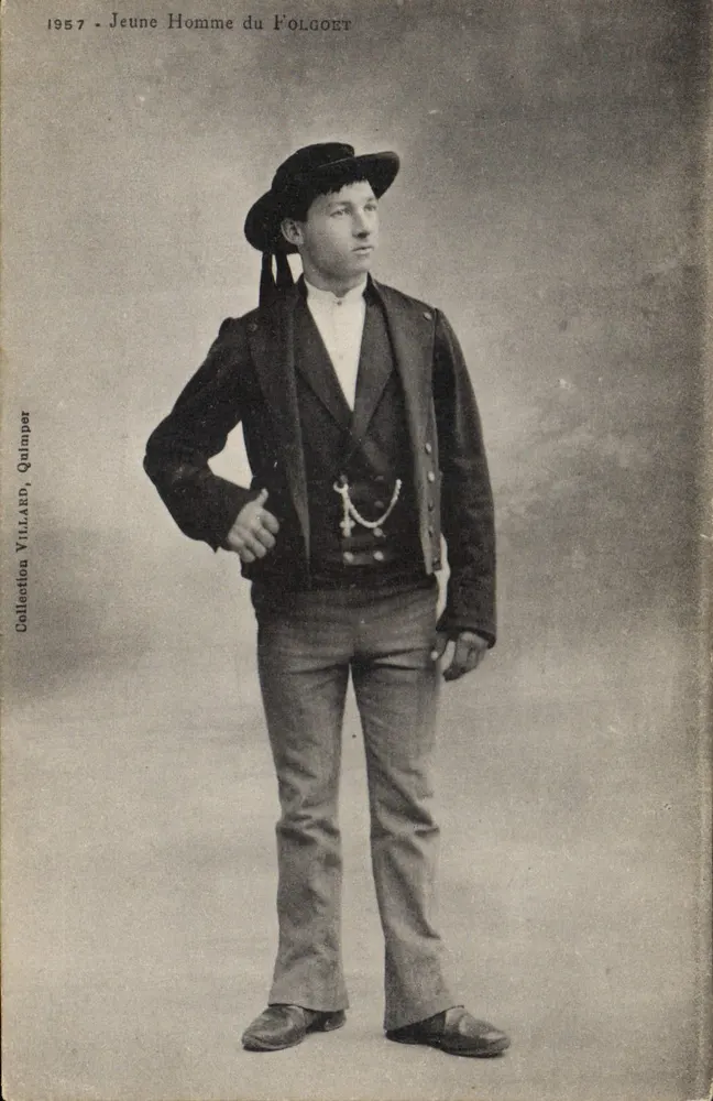 Jovem Homem do Folgoët — Coleção Villard, Quimper — n° 1957 - Frente