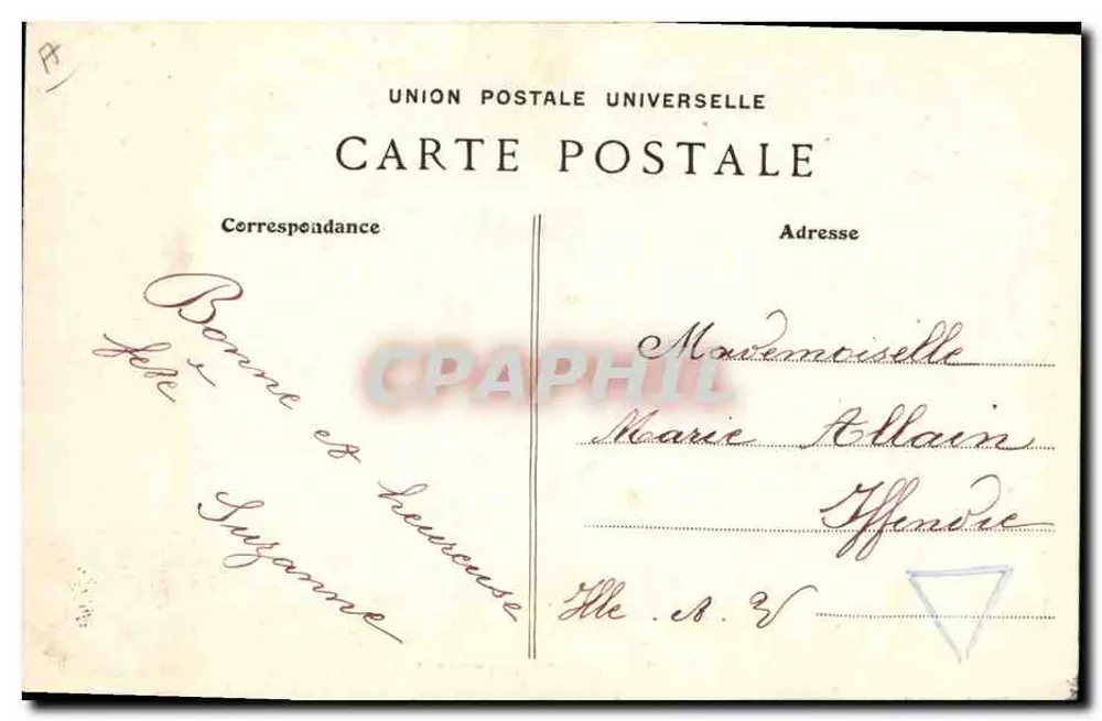 Casados nas Proximidades de Douarnenez — 1916 — Coleção Yllard, Quimper - Verso