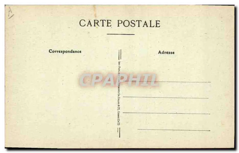 Jovem Homem de Quimper — n°256 — Edição Anglaret, Quimper - Verso