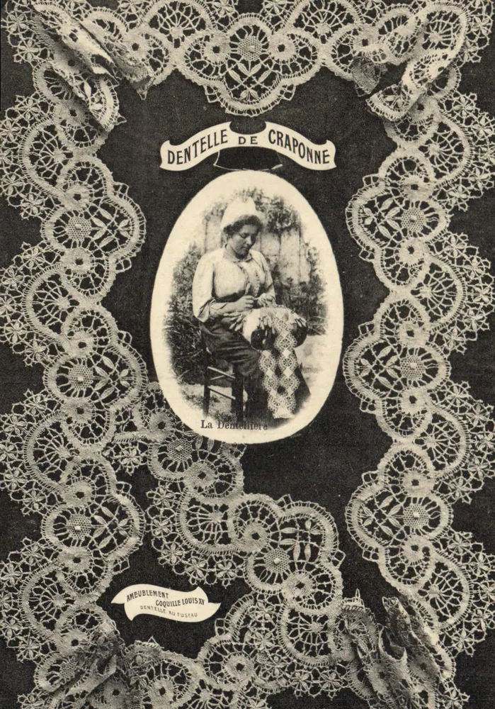 Craponne-Lace — Die Laceschmiedin — Verleger Coquille Louis N° 13 - Vorderseite