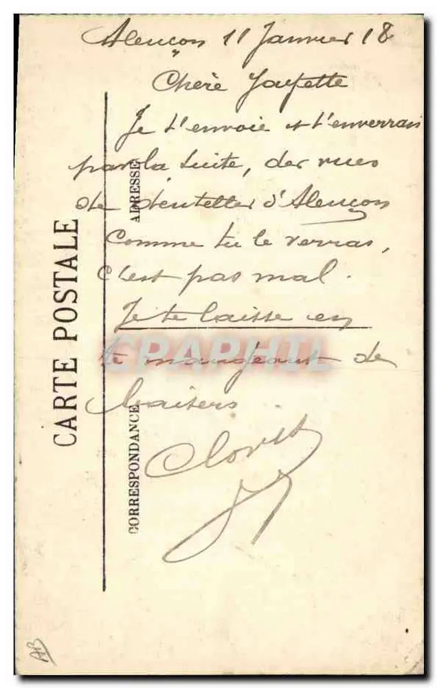 Punt van Alençon — Herinnering aan Alençon — N. L. Alençon - Achterkant