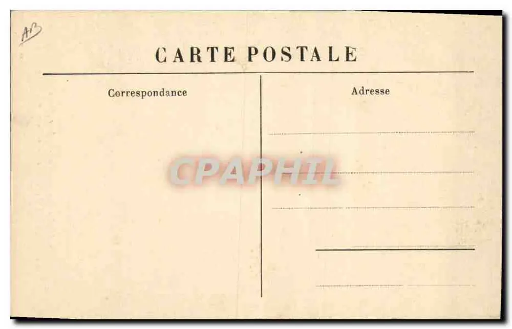 Die Gekämmte mit der flachen Bänderfrisur — ordentlich an der Seite platziert und von einer Reihe goldenen Nadeln gefolgt — M. B. Le Puy, Nr. 298 - Rückseite