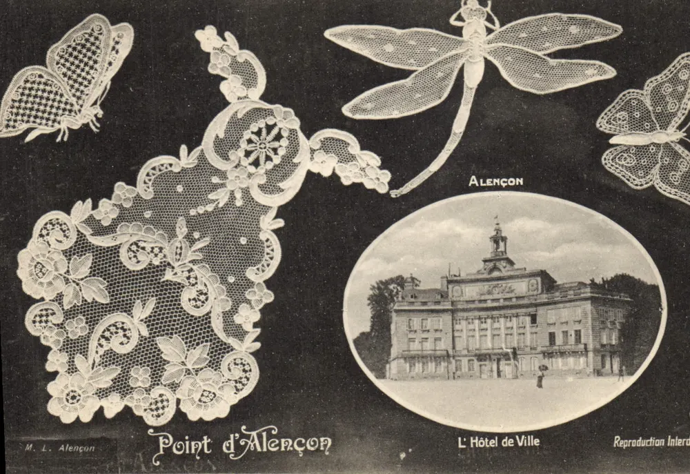 Alençon — Point d'Alençon, Das Rathaus — M. L. Alençon, Reproduktion verboten - Vorderseite