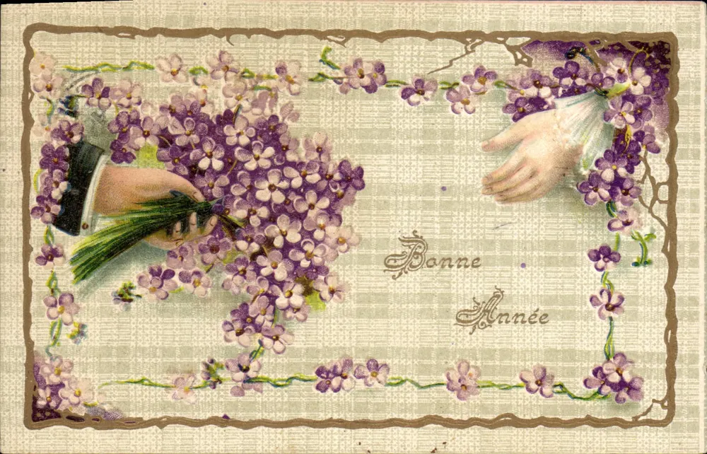 Lilas — Boa Ano — União Postal Universal - Frente