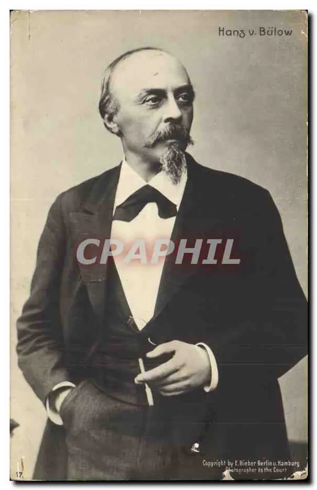 Retrato de um homem — fotografia — Hang v. Bülow, fotógrafo da Corte - Frente