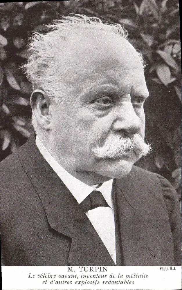 Herr Turpin — Erfinder der Melinit und anderer gefährlicher Sprengstoffe — Foto R.J. - Vorderseite