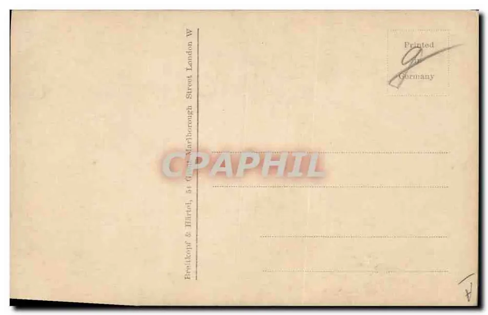 Ambroise Thomas — retrato — Breitkopf & Härtel, 64 Great Marlborough Street, London W - Verso