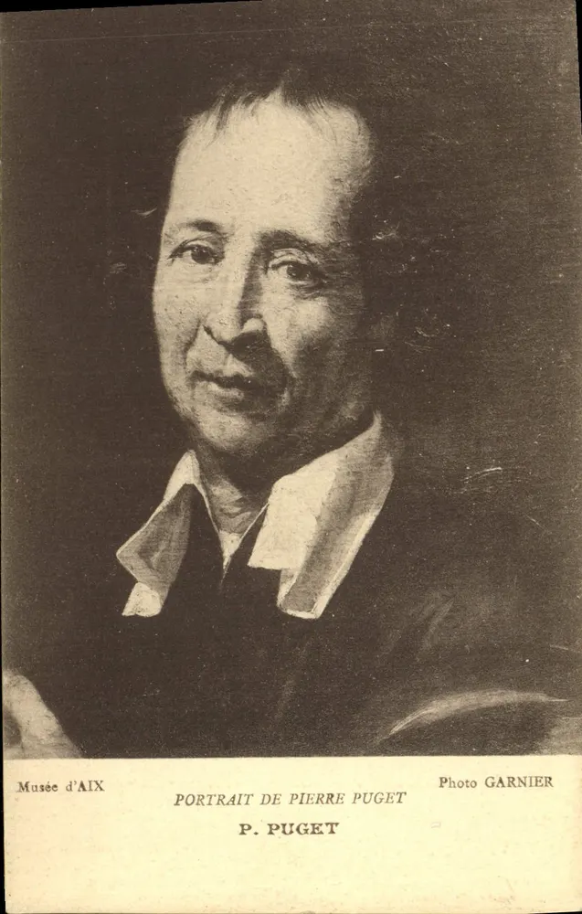 Retrato de Pierre Puget — Museu de Aix — Photo Garnier - Frente