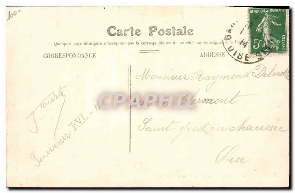 Beauteais — Die Fete des Jungen Fohlens — Verleger H. Beautais, Seriennummer nicht sichtbar - Rückseite
