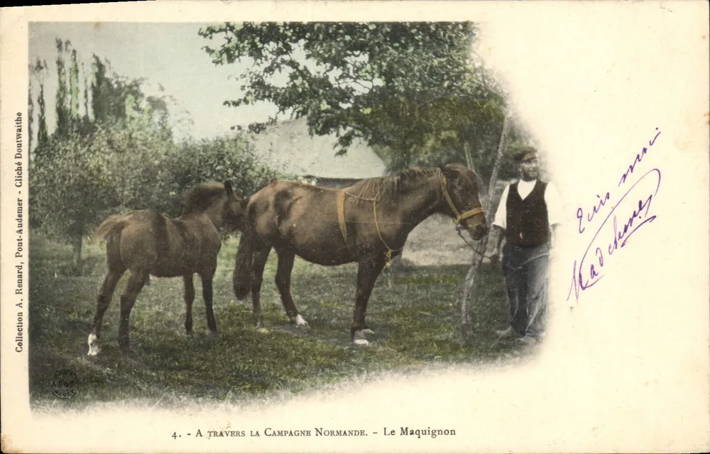 Le Maquignon — Durch die normannische Landschaft — Cliché A. Renard, Pont-Audemer - Vorderseite
