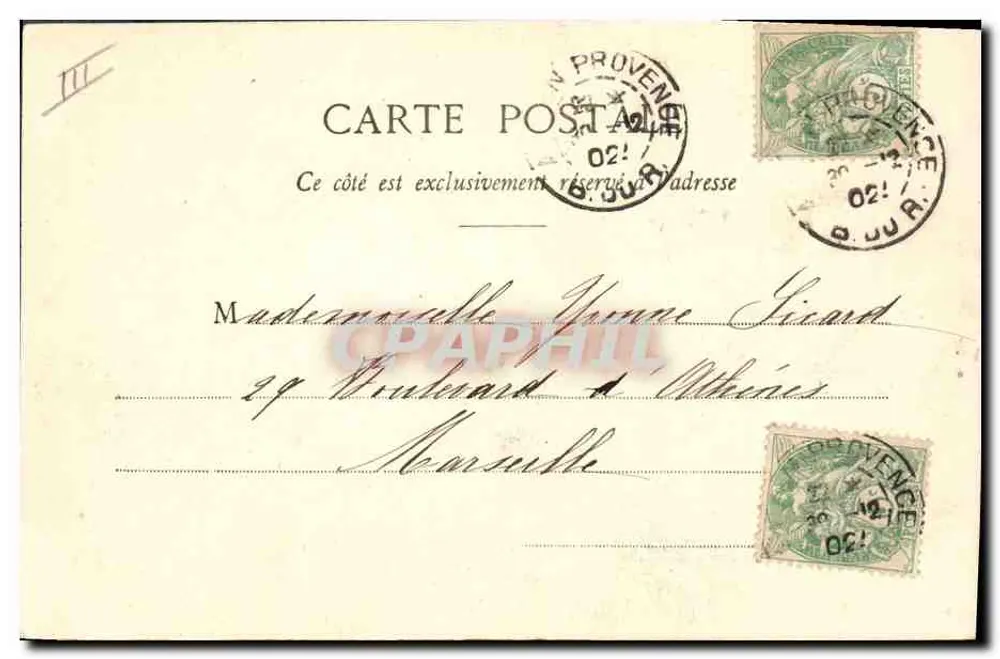Kind, das aus einem Ei hervorkommt — 1903 — Foto A. Bongard & Cie — Nîmes - Rückseite