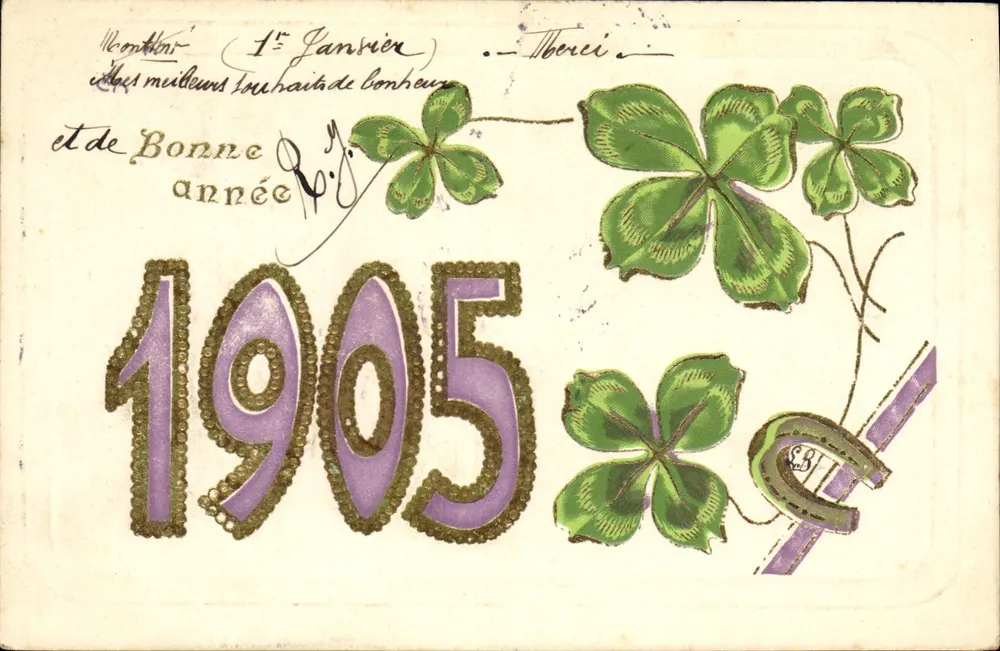 Weihnachtskarte 1905 — Montélimar — Verlag unbekannt - Vorderseite