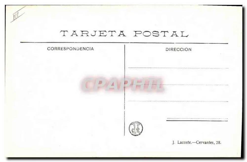 Arrastre del toro — spettacolo di toreri — Collezione Lidia, n°29 - Verso